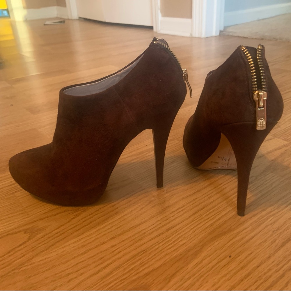 Chocolate Brown Vince Camuto Booties